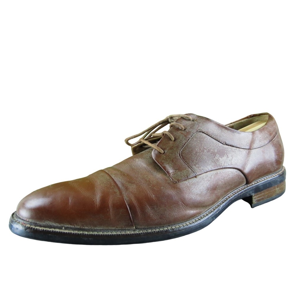 Cole Haan Men's Grand. OS Derby Oxfords Brown Leather Size 10M Used 2025